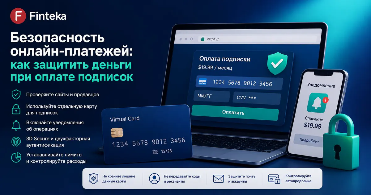 Безопасность онлайн-платежей: как защитить деньги при оплате подписок