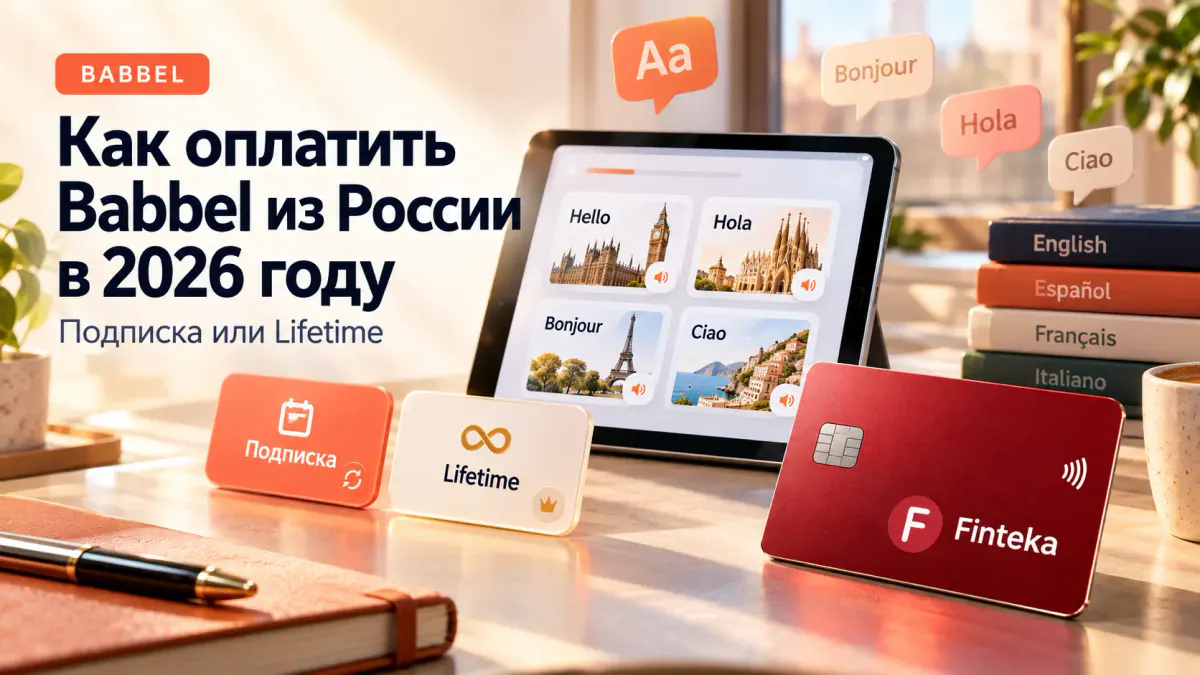 Как оплатить Babbel из России в 2026 году: подписка и Lifetime