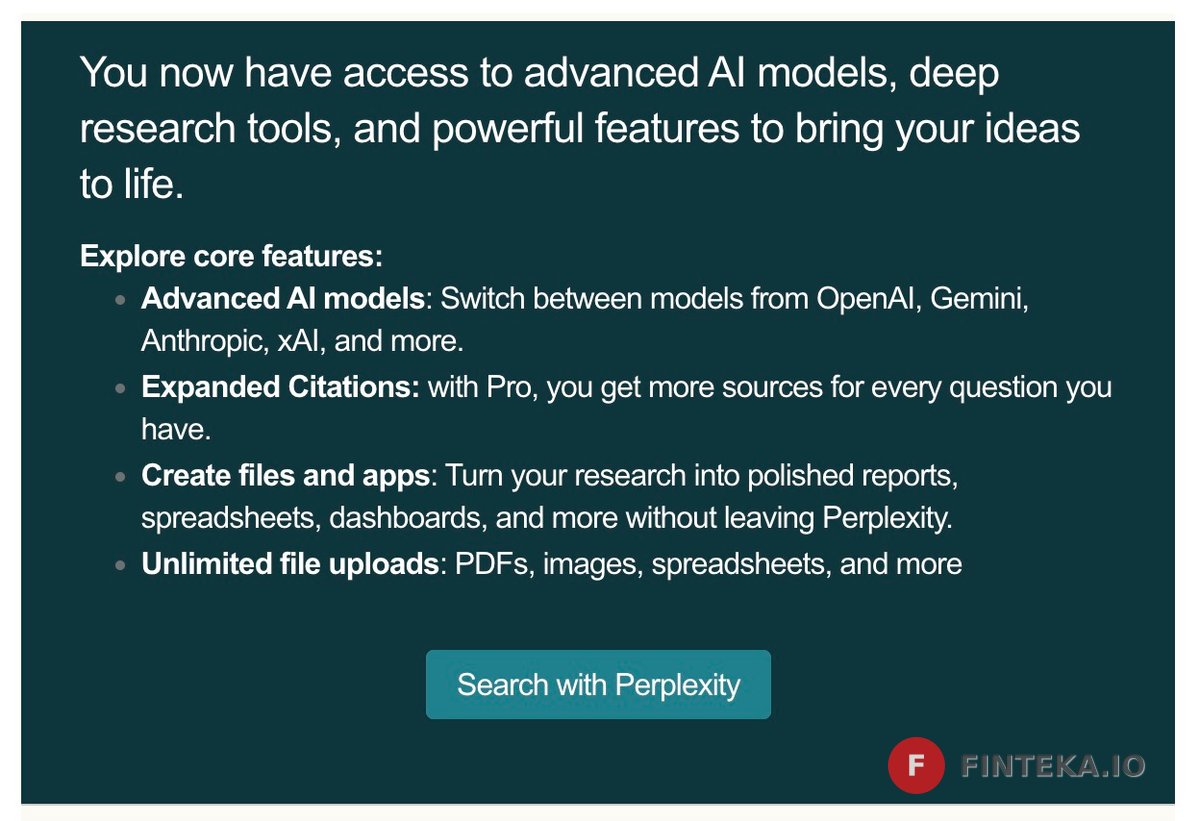 You've been upgraded to Perplexity Pro
О да!